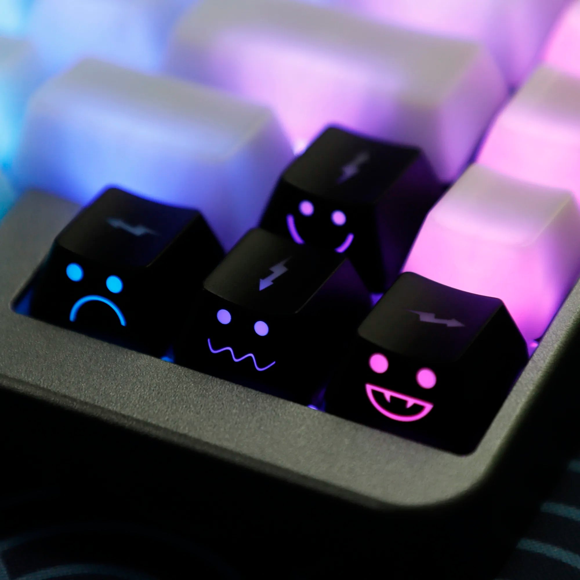 Lightning Shine-Through WASD & Arrow Keycaps
