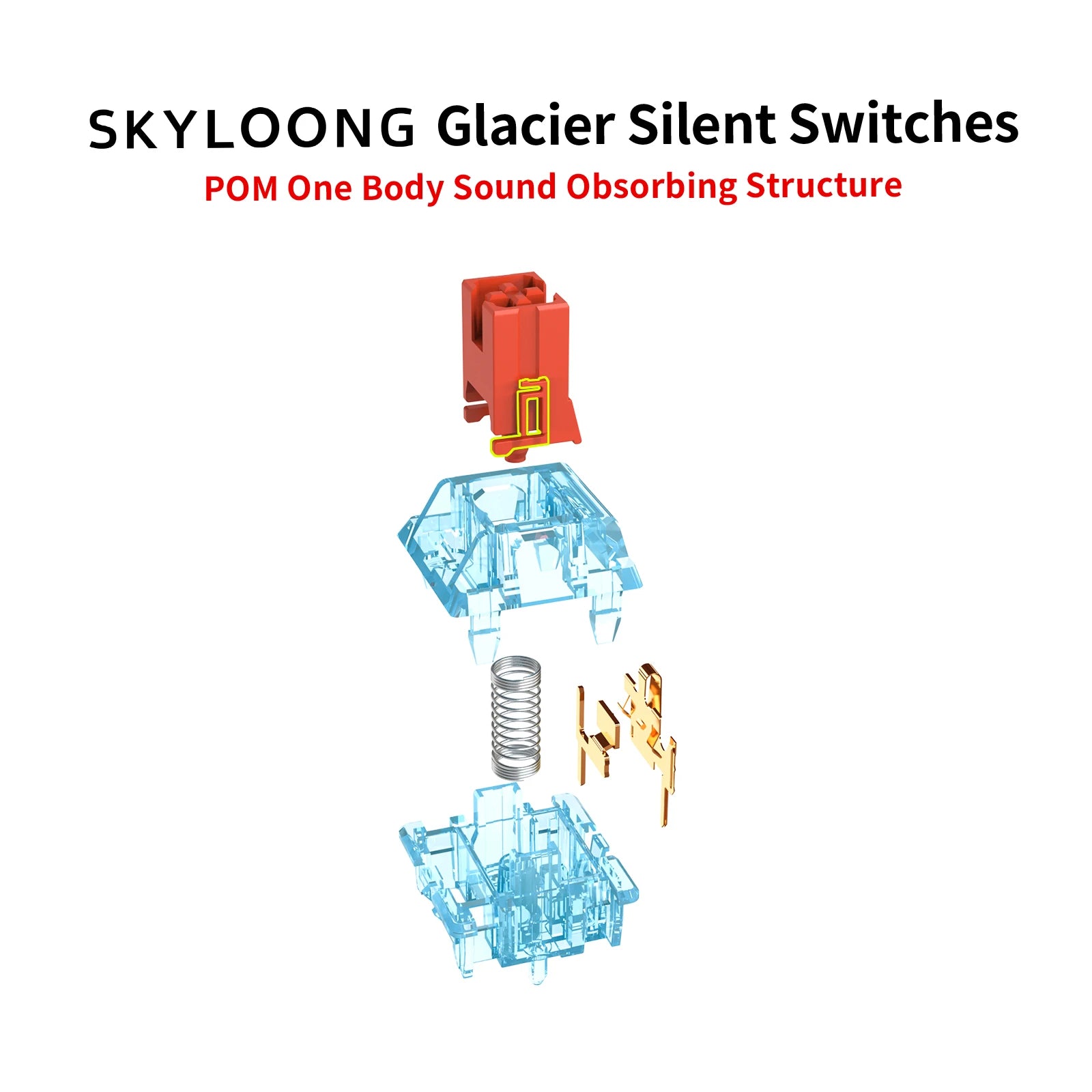 Skyloong Glacier Series Silent Switches - 35 Pack