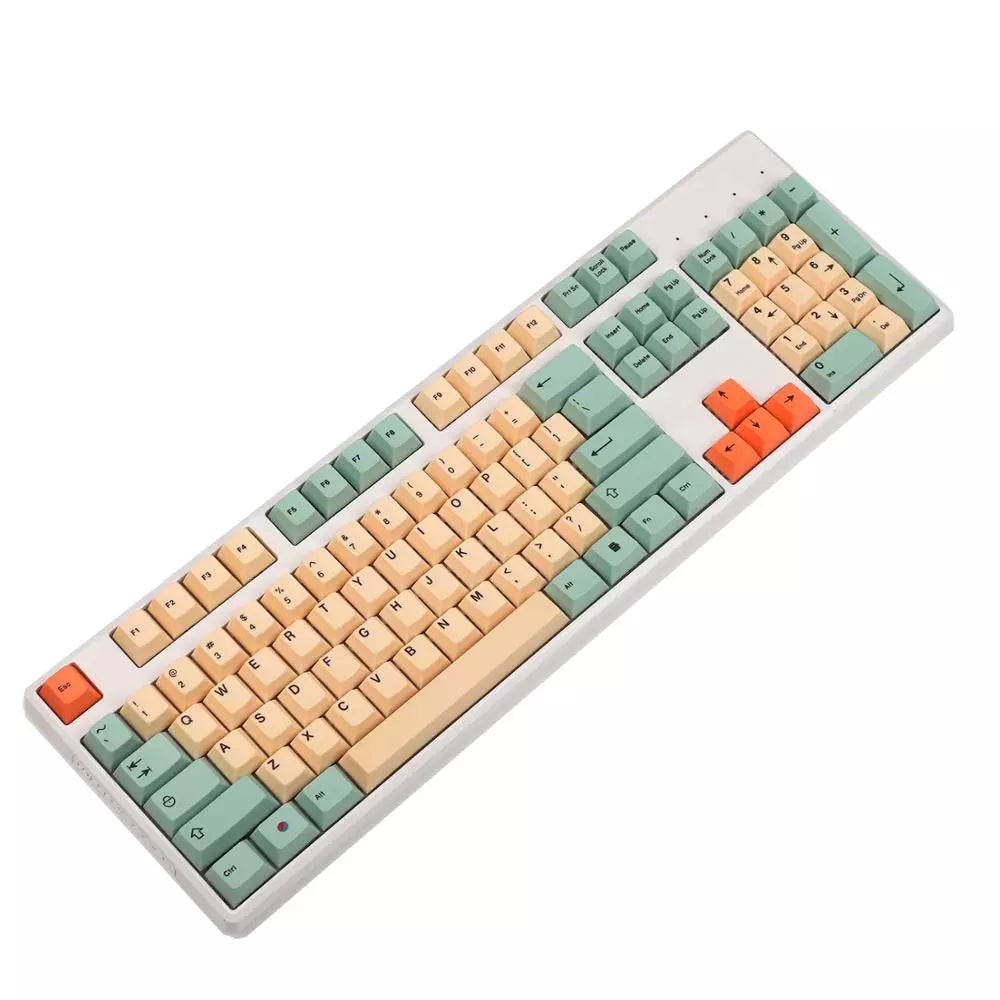 Set di copritastiere in PBT colorato Melon Breeze - Opzioni ISO