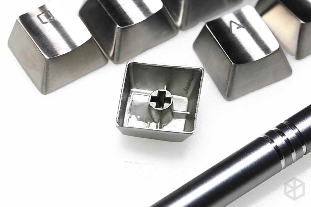 Lustrous Silver Series - Stainless Steel Backlit Keycaps