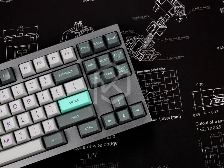 SwitchBlueprint Deskmat - Mechanische Tastatur Switch Design Mousepad