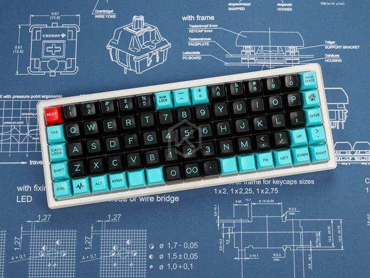 SwitchBlueprint Deskmat - Mechanische Tastatur Switch Design Mousepad