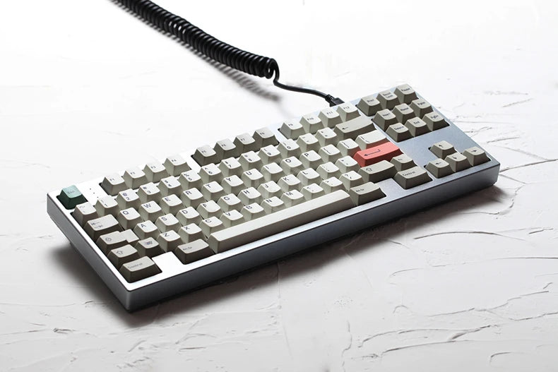 FlexiRetro Coiled Keyboard Cable - Universal Mechanical Keyboard USB V2 Connection