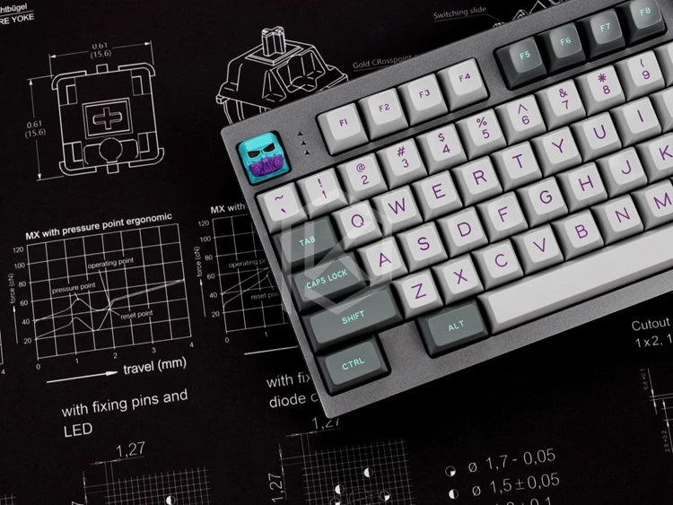 SwitchBlueprint Deskmat - Mechanische Tastatur Switch Design Mousepad