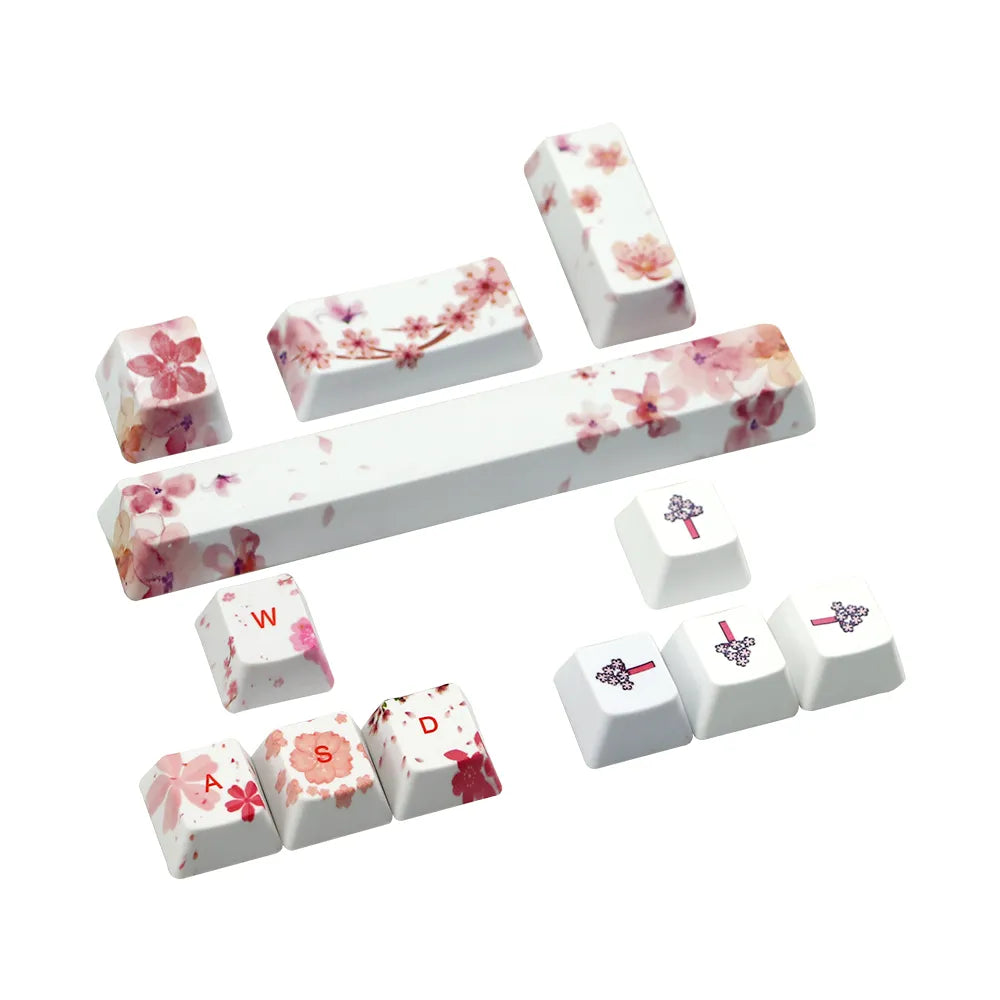 Coral Sea & Sakura PBT Keycaps
