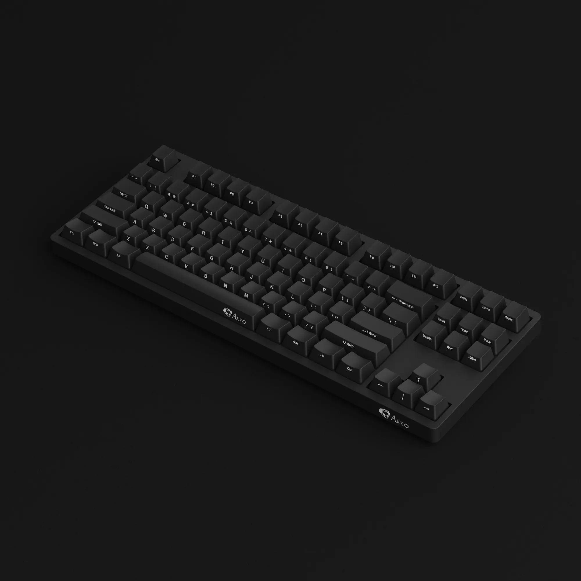 Akko Black Stealth 3087 v2 Mechanical Keyboard - Keycaps PBT & N-Key Rollover