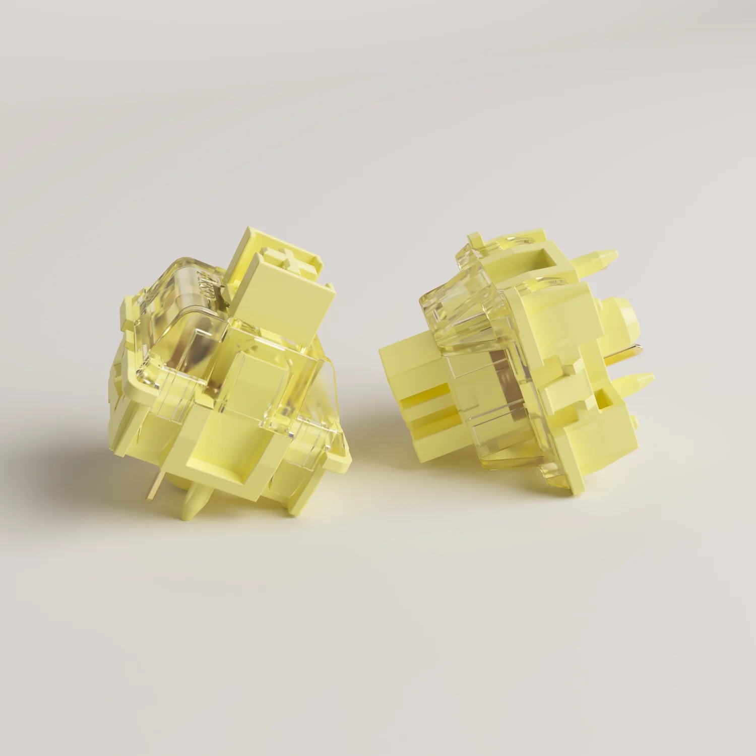 Akko V3 Pro Cream Yellow Linear Switches - 5-Pin, 50gf, Dustproof, MX Compatible