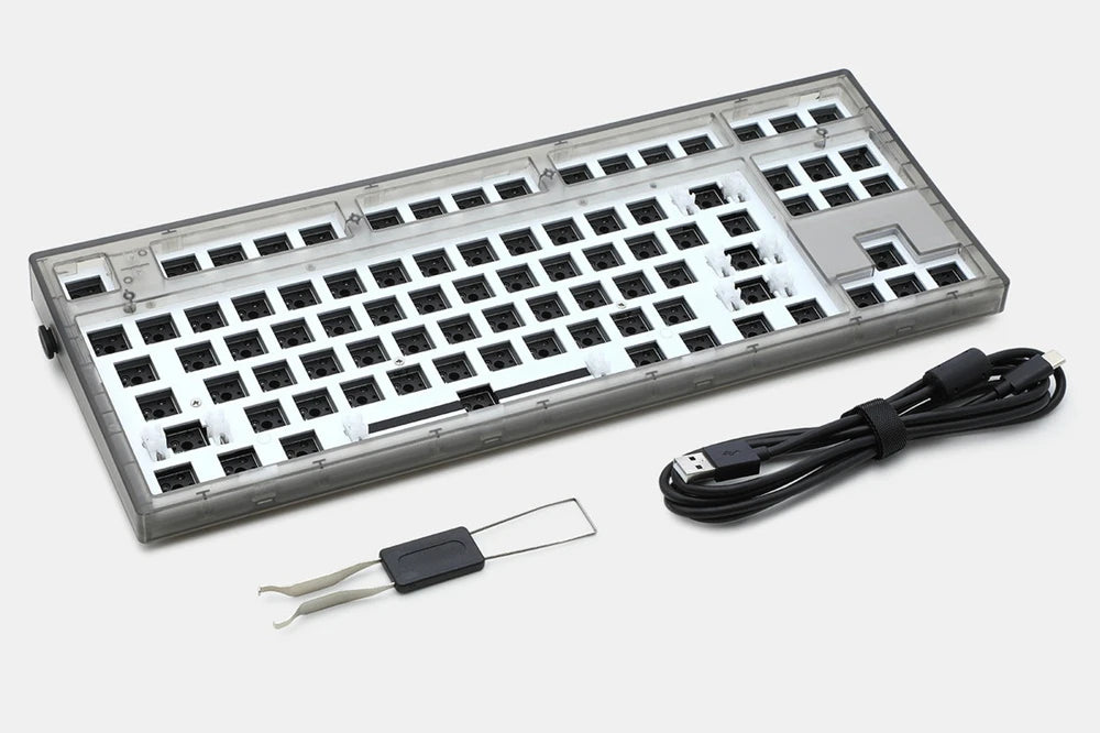 Flesports MK870 TKL Mechanical Keyboard Kit - Programmable Full RGB, Hot-Swappable