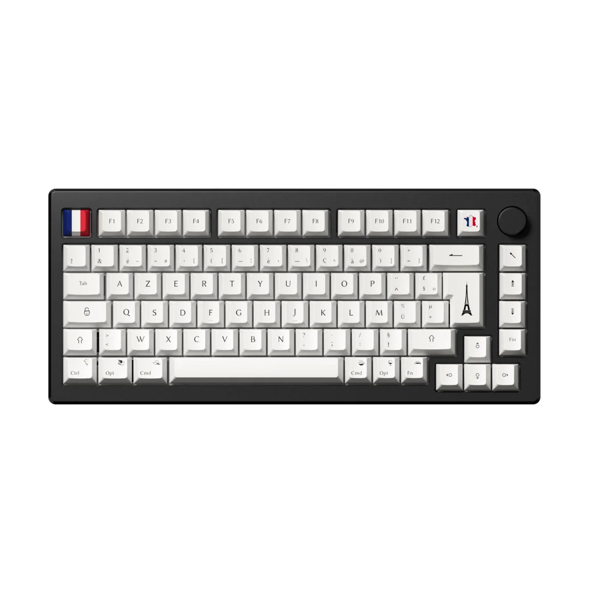 Set di copritastiere Paris Elegance ISO-FR PBT - Profilo ciliegia a 110 tasti