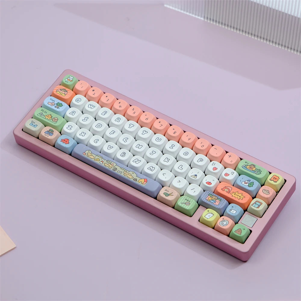 Cheerful Characters 129 Key PBT Keycap Set