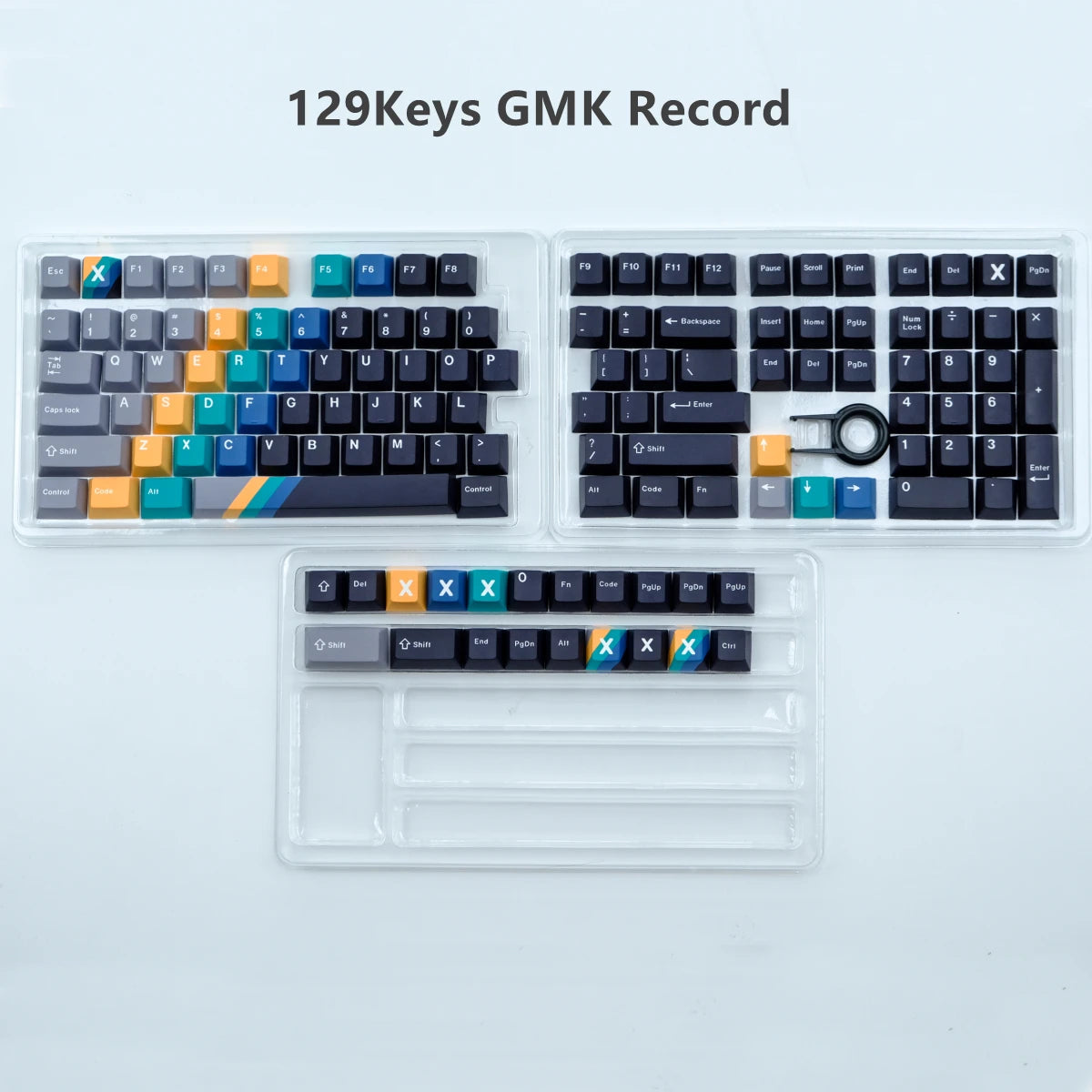 Chroma Cascade - GMK Record 129-Key PBT Keycap Set