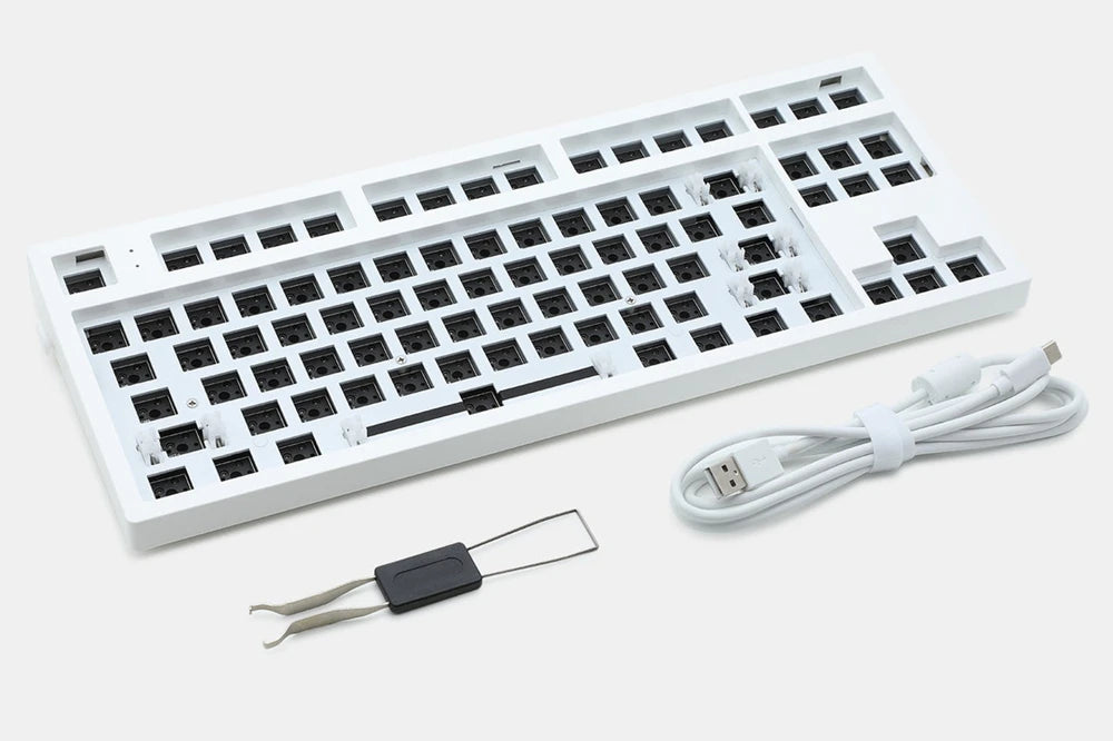Flesports MK870 TKL Mechanical Keyboard Kit - Programmable Full RGB, Hot-Swappable