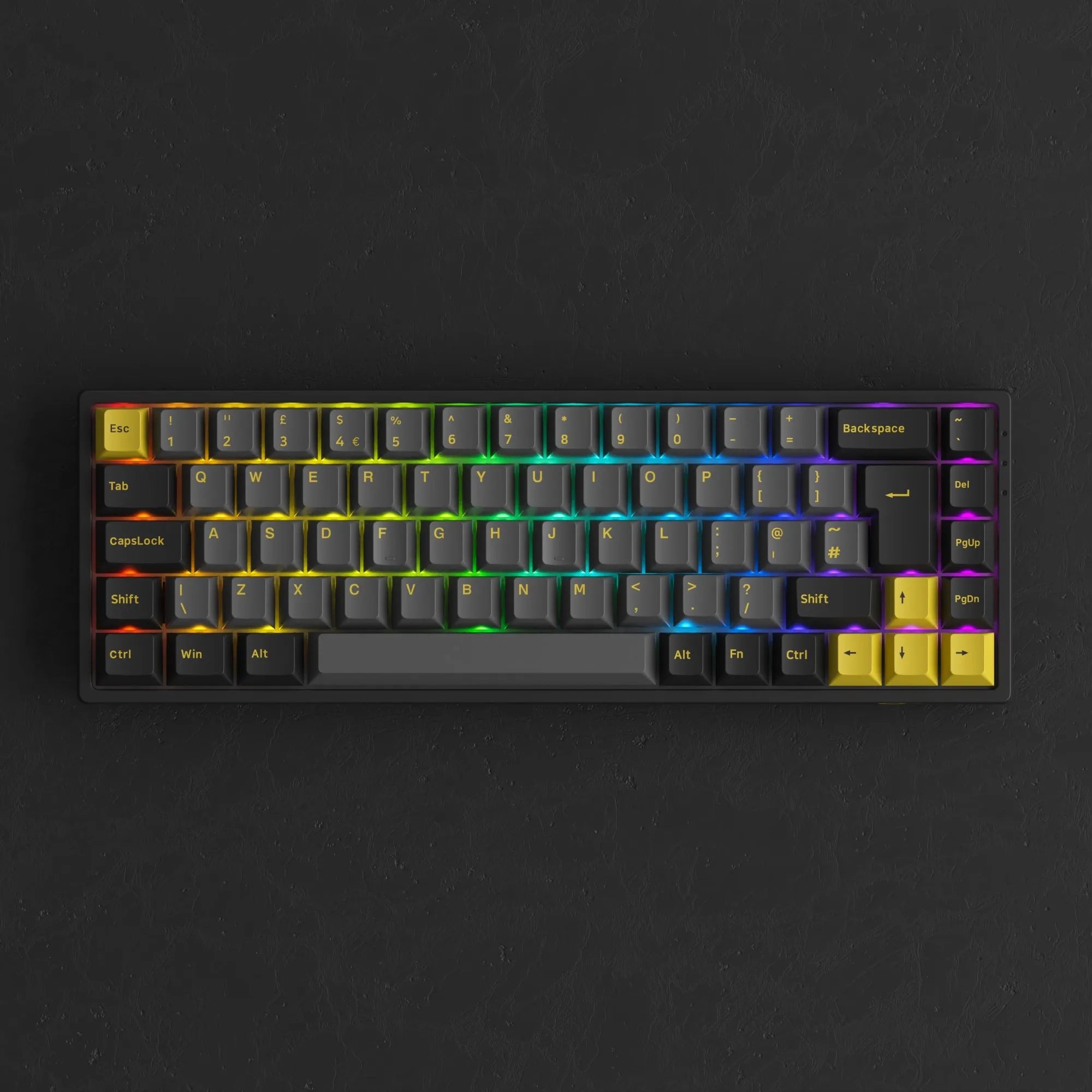 Akko Noir Gold 3068B Plus Wireless Mechanical Gaming Keyboard - German Layout (ISO-DE)