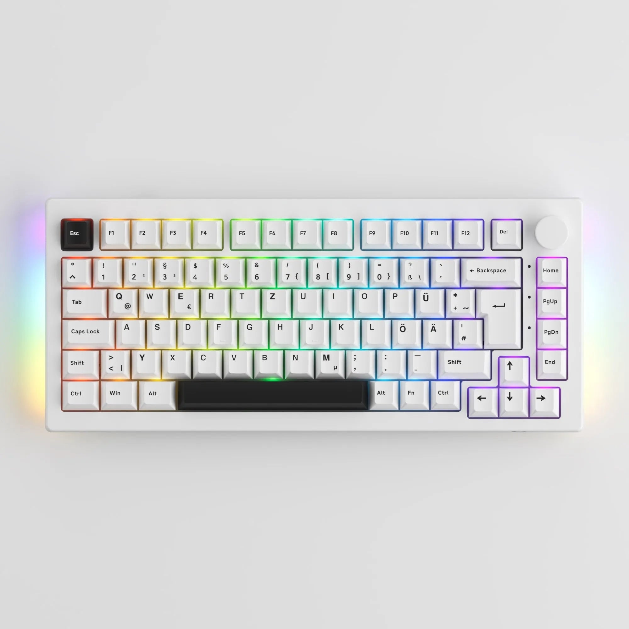 Akko 5075B Plus White Horizon 75% Mechanical Multi-Mode Keyboard - German ISO-DE Layout