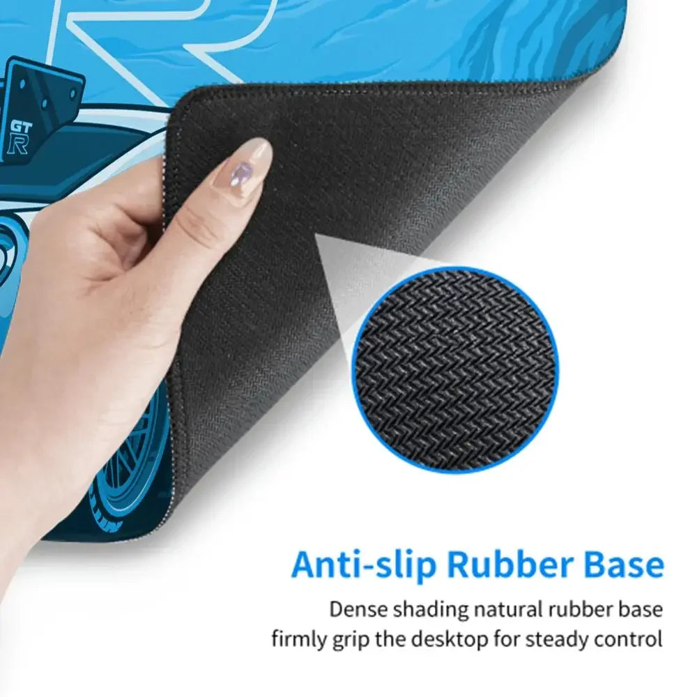 TurboDrift GT Desk Mat – Non-Slip Desk Mat with Sports Car Art for Gamers & Creators