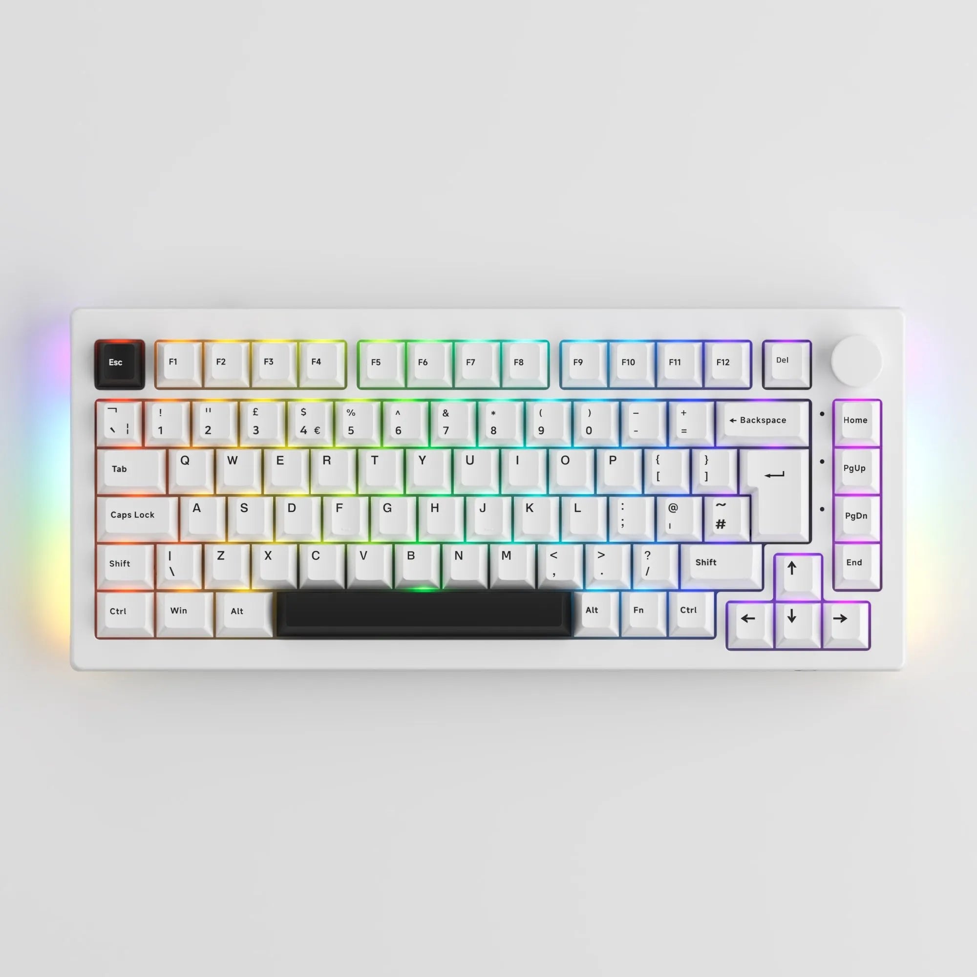 Akko 5075B Plus White Horizon 75% Mechanical Multi-Mode Keyboard - German ISO-DE Layout