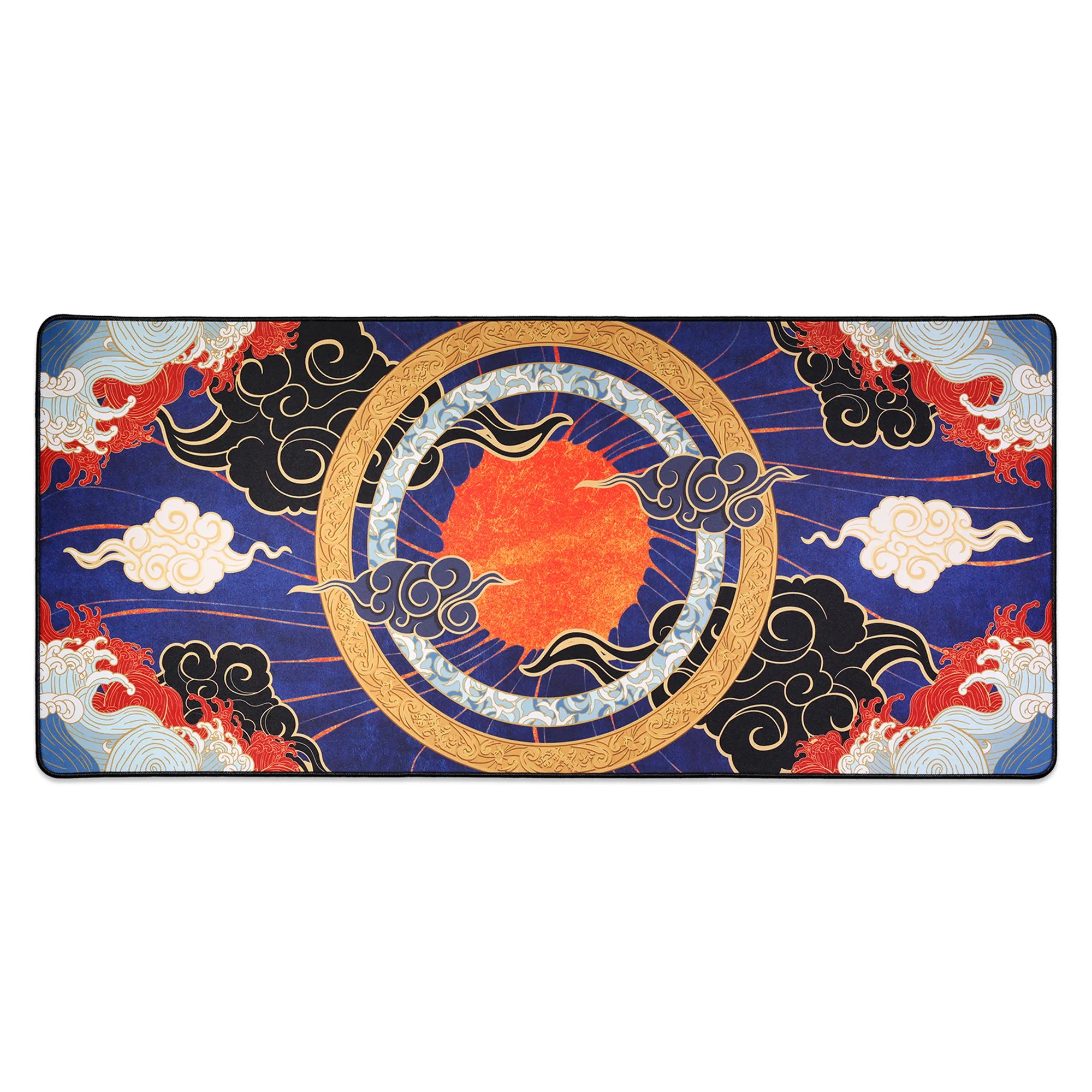 CelestialRing Deskmat Series - Mechanisches Tastatur-Mauspad mit genähten Rändern