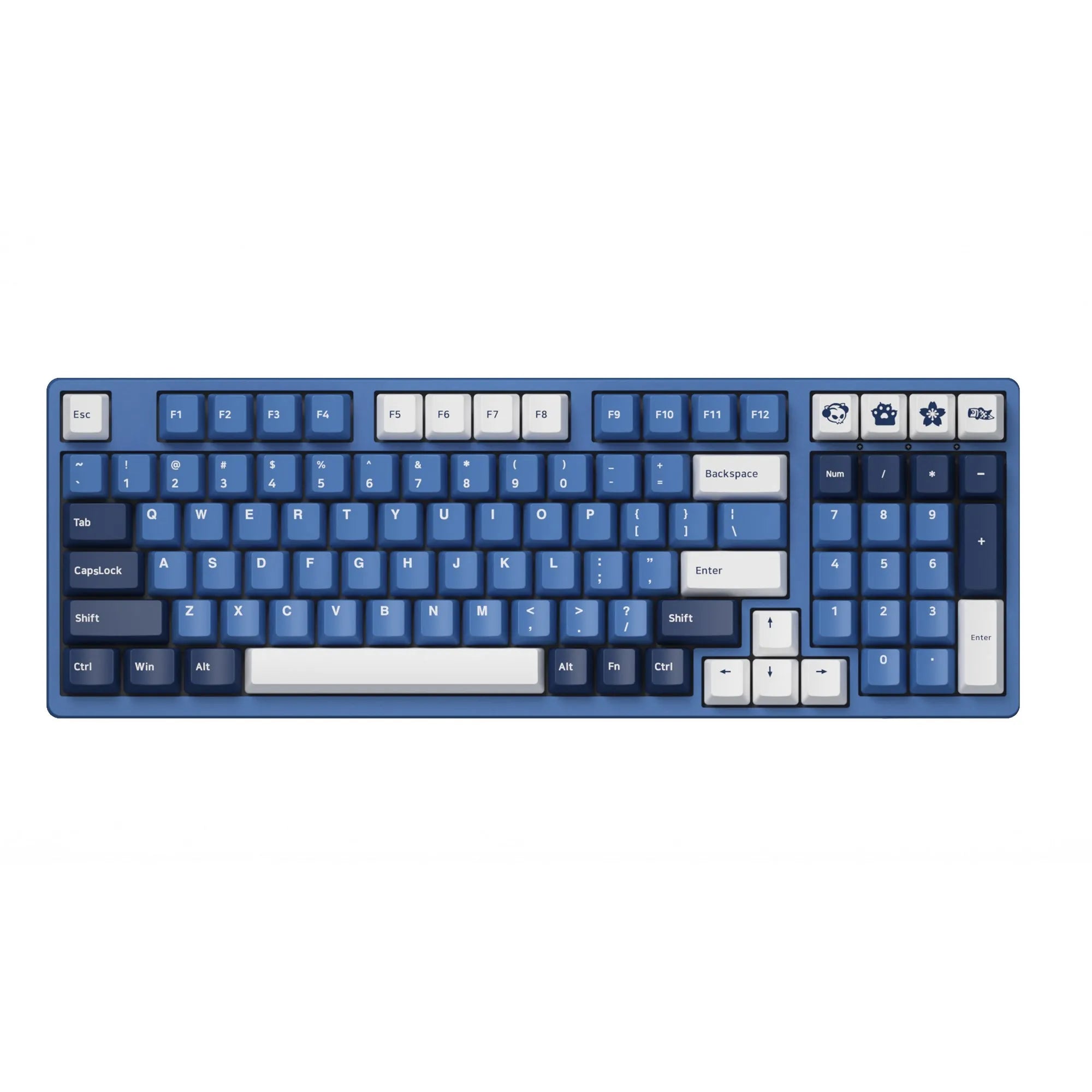 Akko 3098 DS Ocean Star Mechanische Tastatur - Cherry Profile PBT Tastenkappen