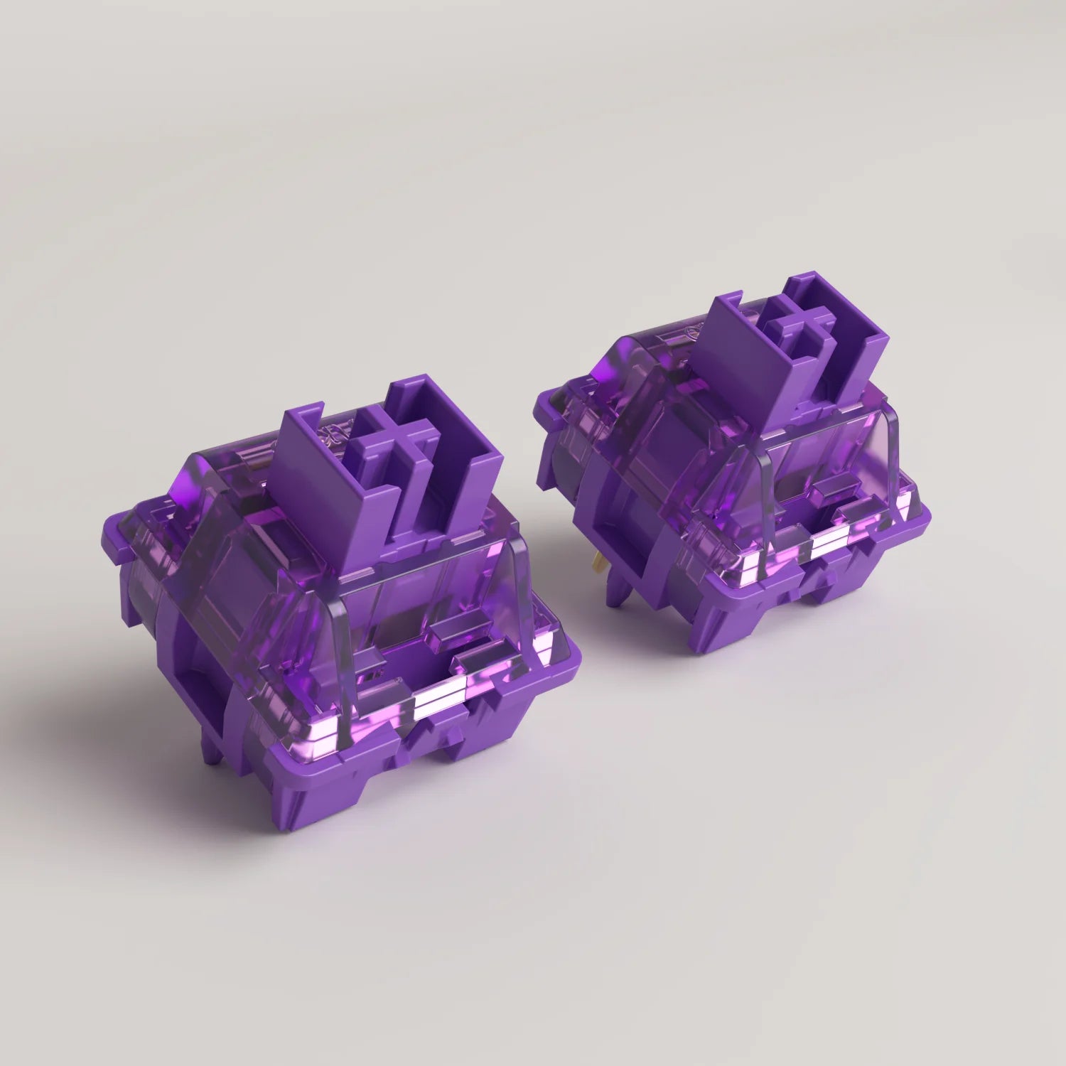 Akko V3 Pro Lavender Purple Tactile Switches - 5-Pin, 40gf, Compatible with MX Keyboards