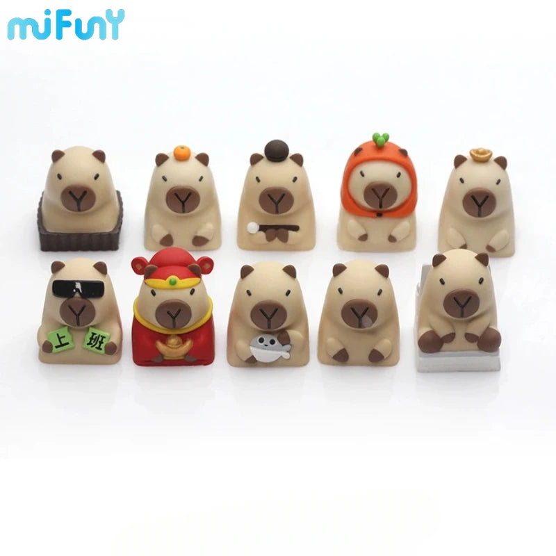 MiFuny Capybara Artisan Keycap – Cute Resin Animal Keycap for Mechanical Keyboards