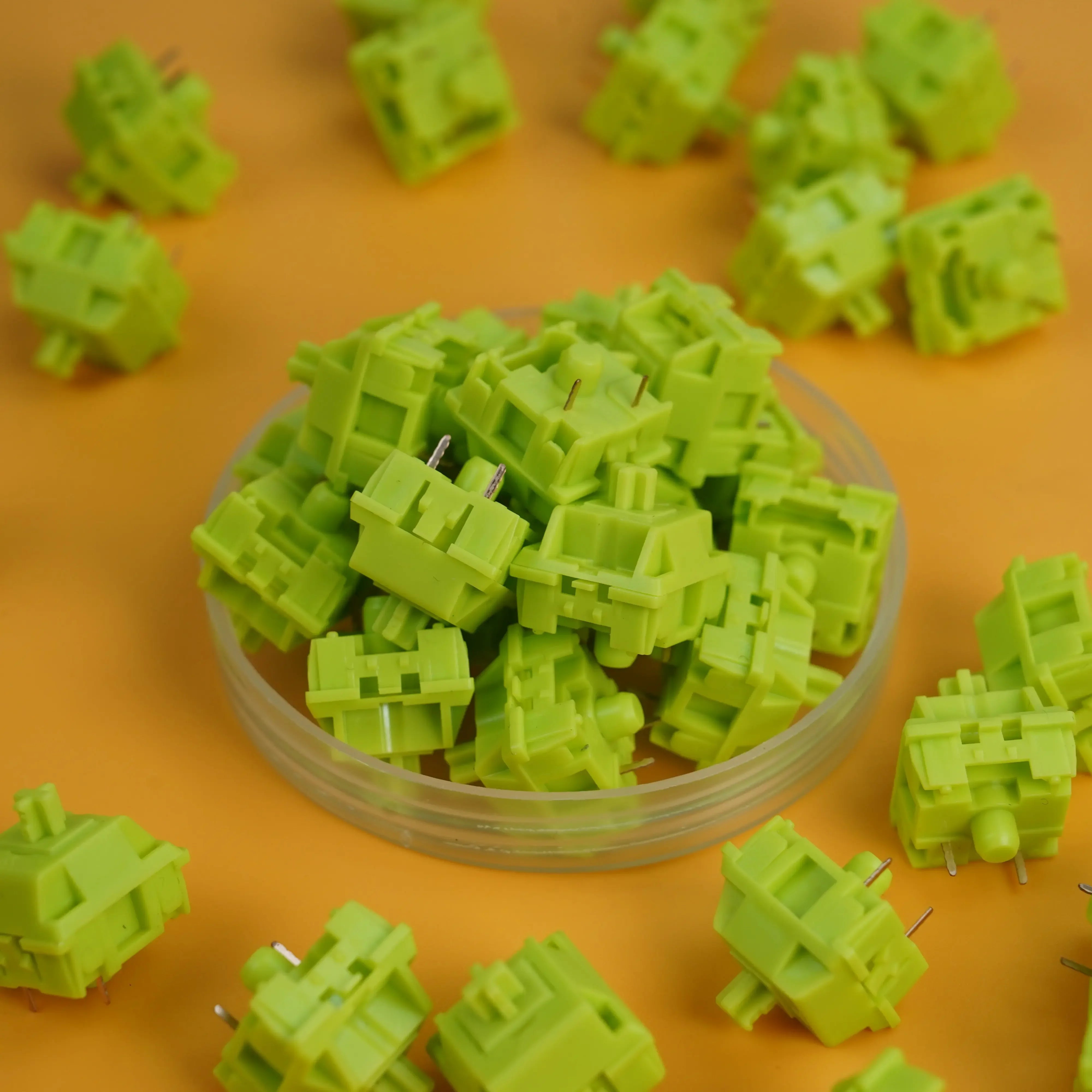 KTT Matcha Tactile Mechanical Keyboard Switches - Pre-Lubed and Gaming-Ready
