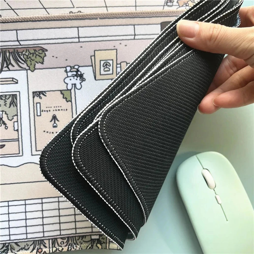 RetroGroove Classic – 70s-Inspired Non-Slip Rubber Mouse Pad for Gaming & Workstations