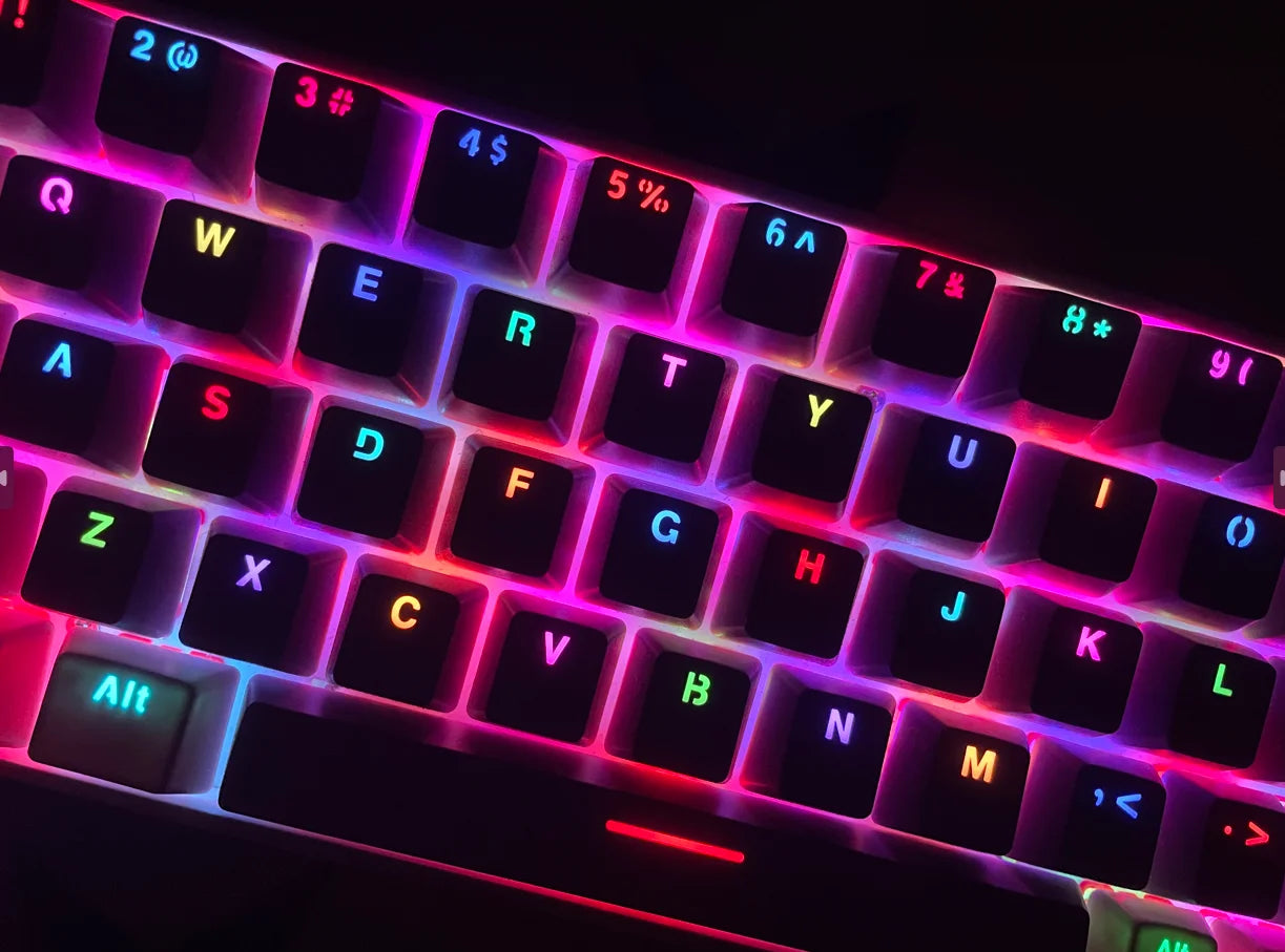 OEM Backlit ABS Keycap Set – 104 Keys, Two-Tone, Ergonomic