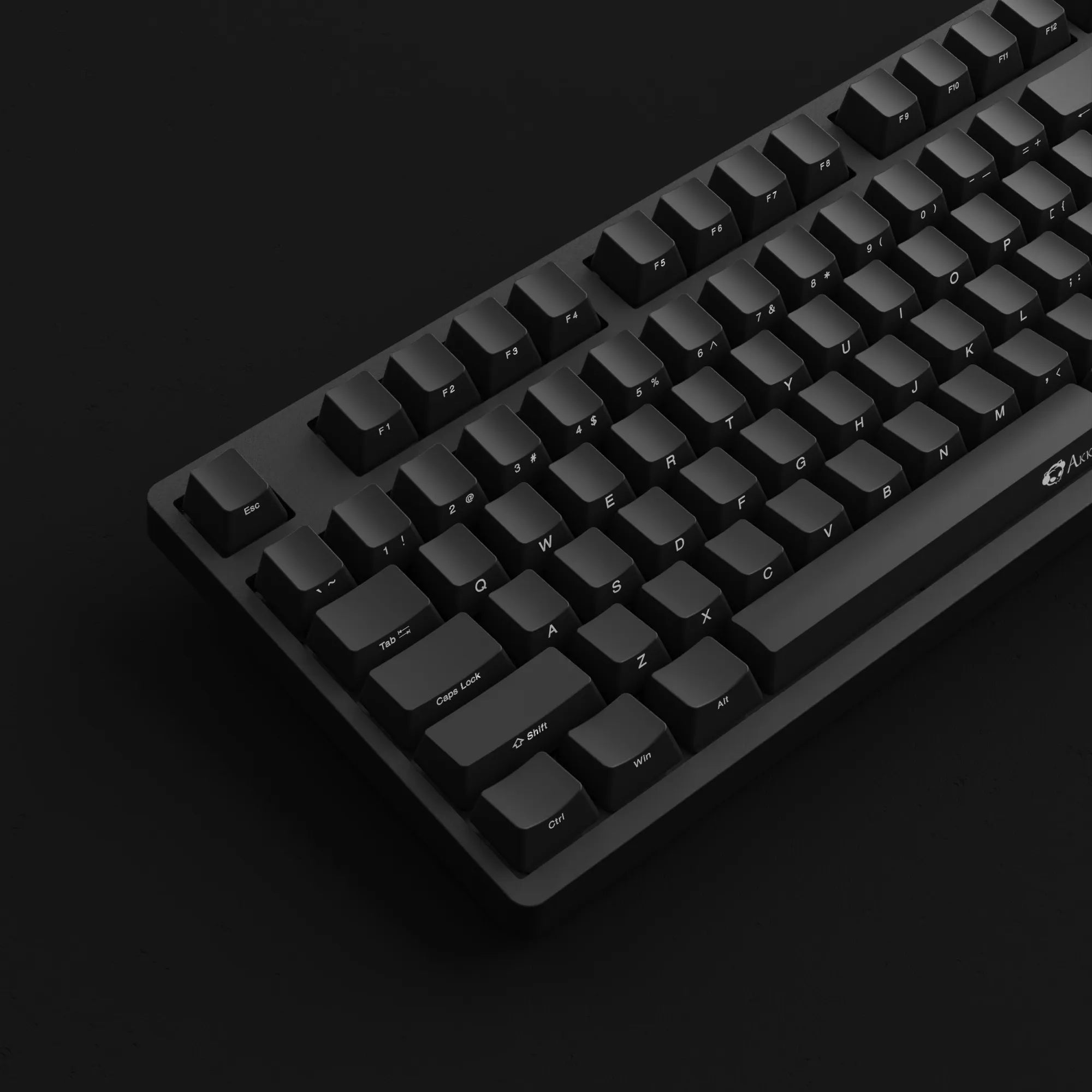 Akko Black Stealth 3087 v2 Mechanical Keyboard - Keycaps PBT & N-Key Rollover