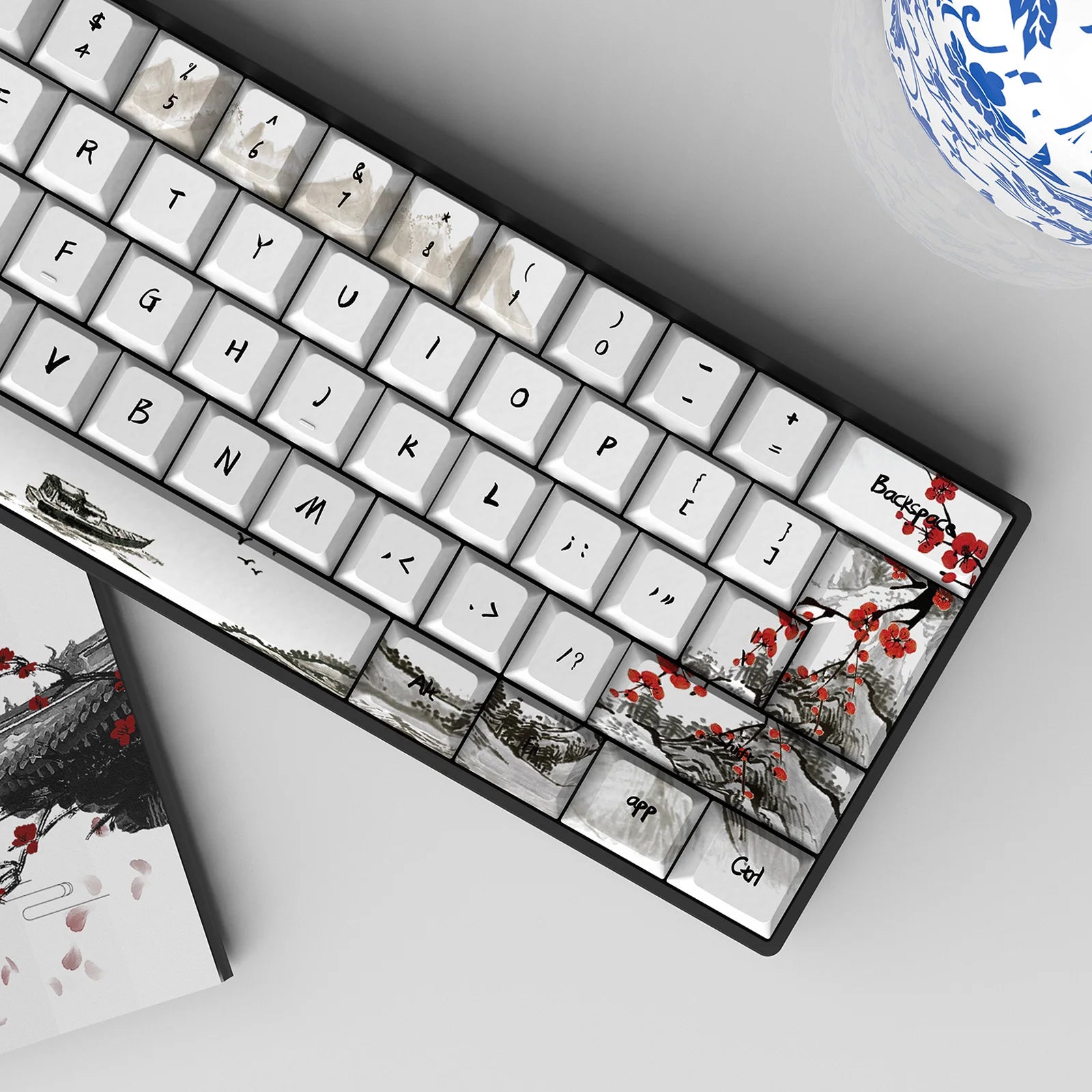 Floral Elegance 80 Key PBT Keycap Set
