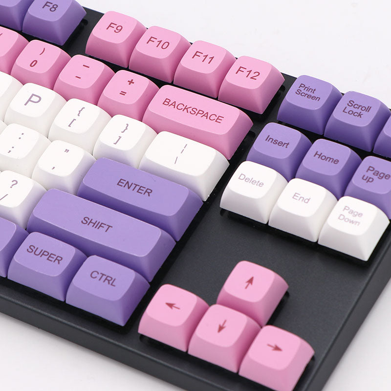 134 Key PBT XDA Profile Keycap Set - Ameythst
