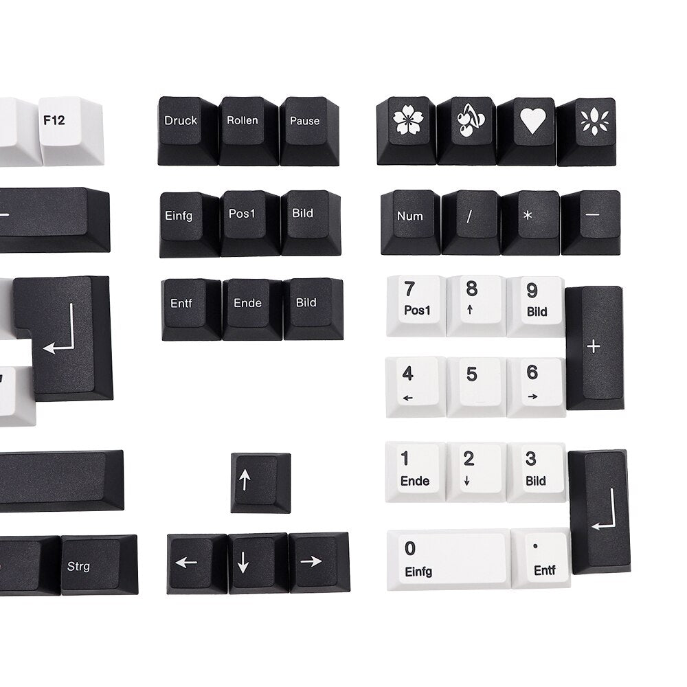 Monochrome Masterstroke 136 Key ISO-DE/FR/ES Cherry Profile Keycap Set
