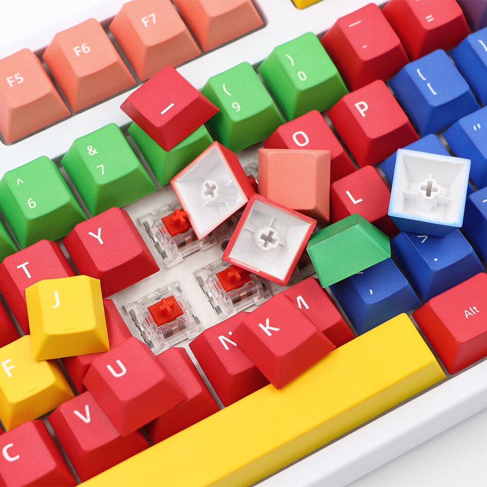112 Key PBT Cherry Profile Keycap Set - Colour Craze