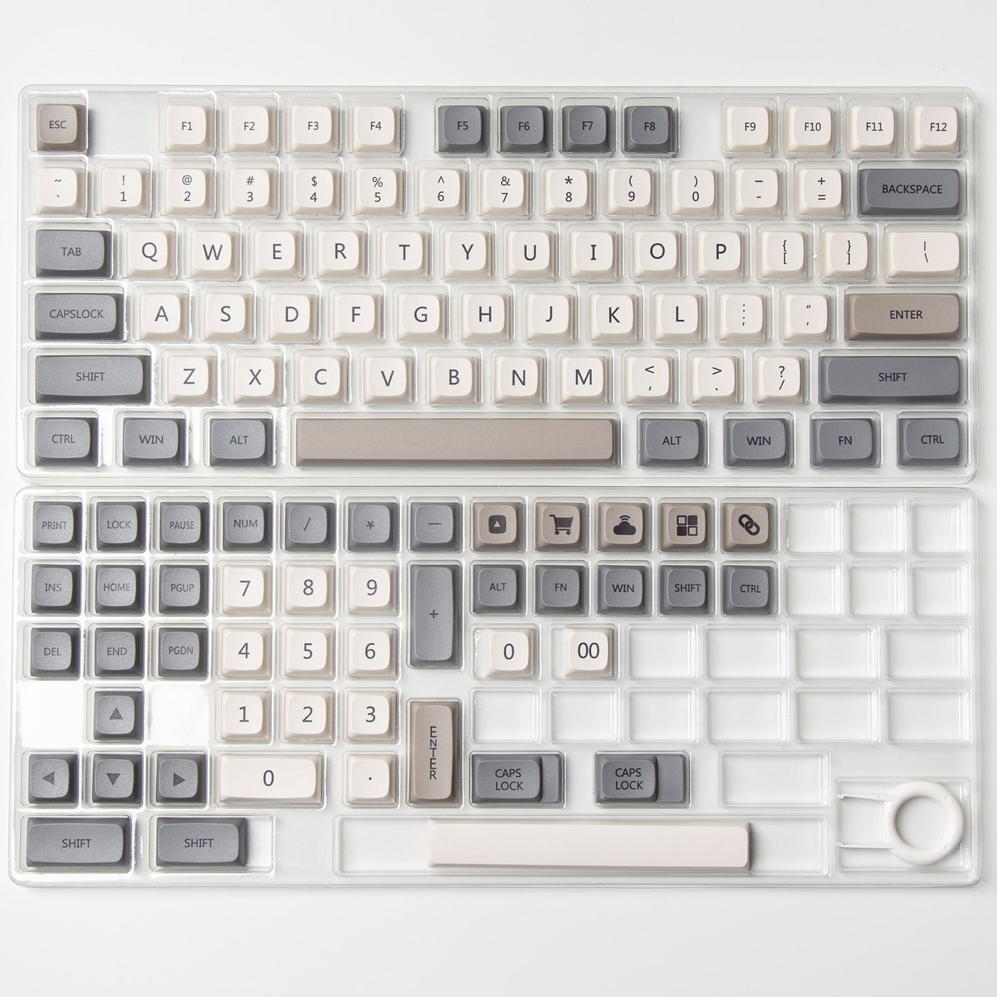 120 Key PBT XDA Profile Keycap Set - Minimalist