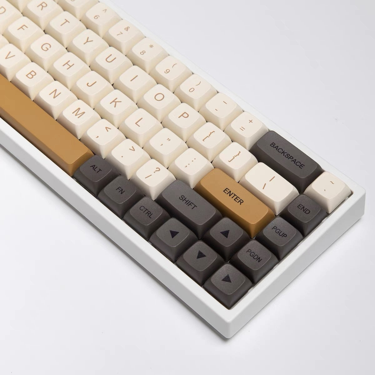 125 Key PBT XDA Profile Keycap Set - Moccacino