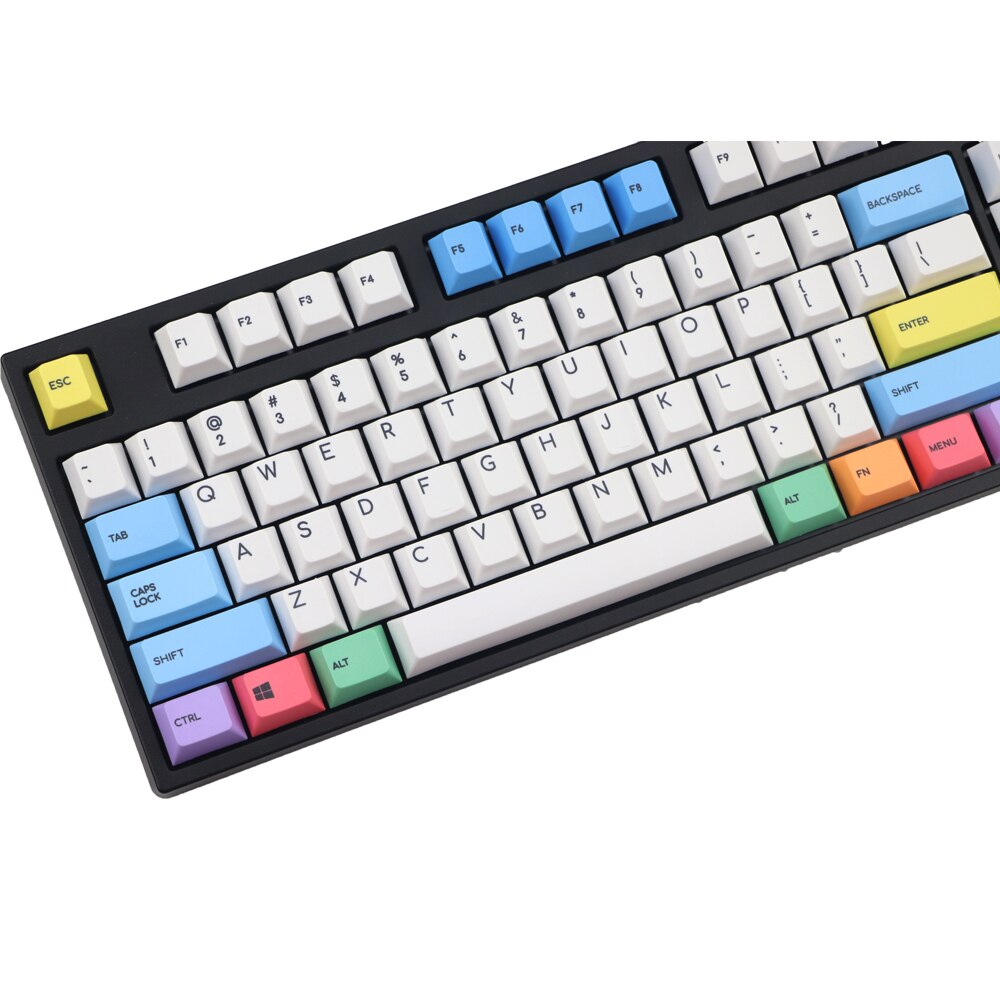 123 key PBT Cherry Profile Keycap Set - Paint Palette