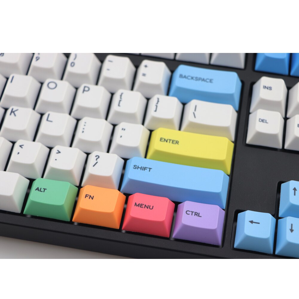 123 key PBT Cherry Profile Keycap Set - Paint Palette