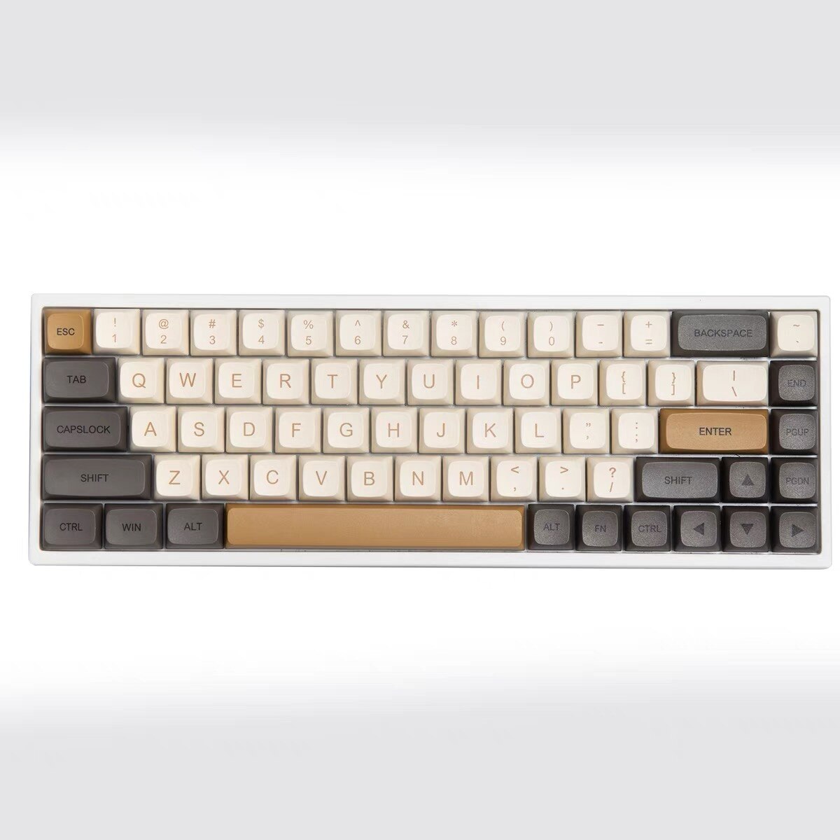 125 Key PBT XDA Profile Keycap Set - Moccacino
