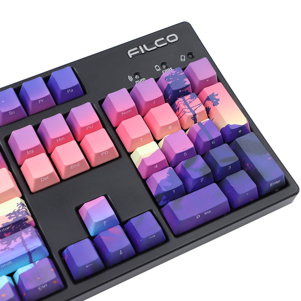 110 Tasten PBT OEM Profil Tastenkappensatz - Mountain Sunset