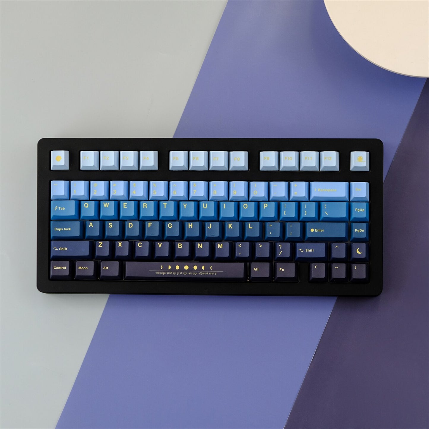 129 Keys PBT Cherry Profile Keycap Set - Lunar Eclipse