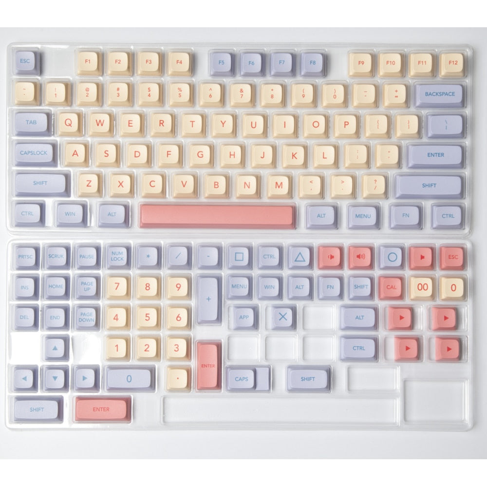 132 Key PBT XDA Profile Keycap Set - Marshmallow