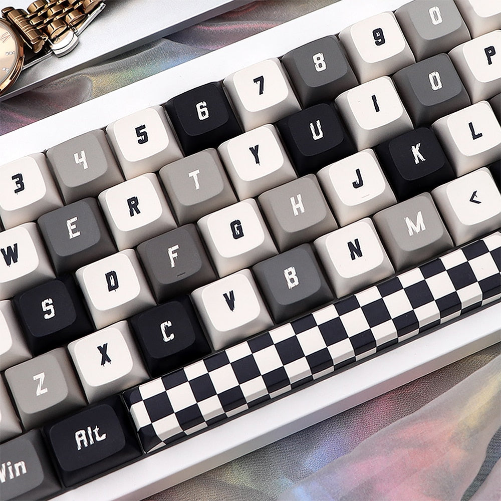 125 Key PBT XDA Profile Checkered Keycap Set