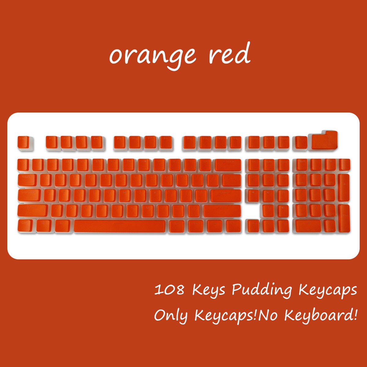 108 Key Doubleshot PBT OEM Profile Pudding Keycaps - Choose from many different colours!