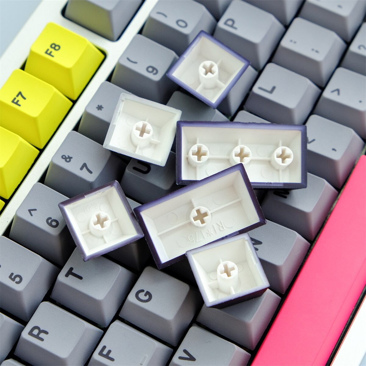 129 Key PBT Cherry Profile Keycap Set - Neon Nights