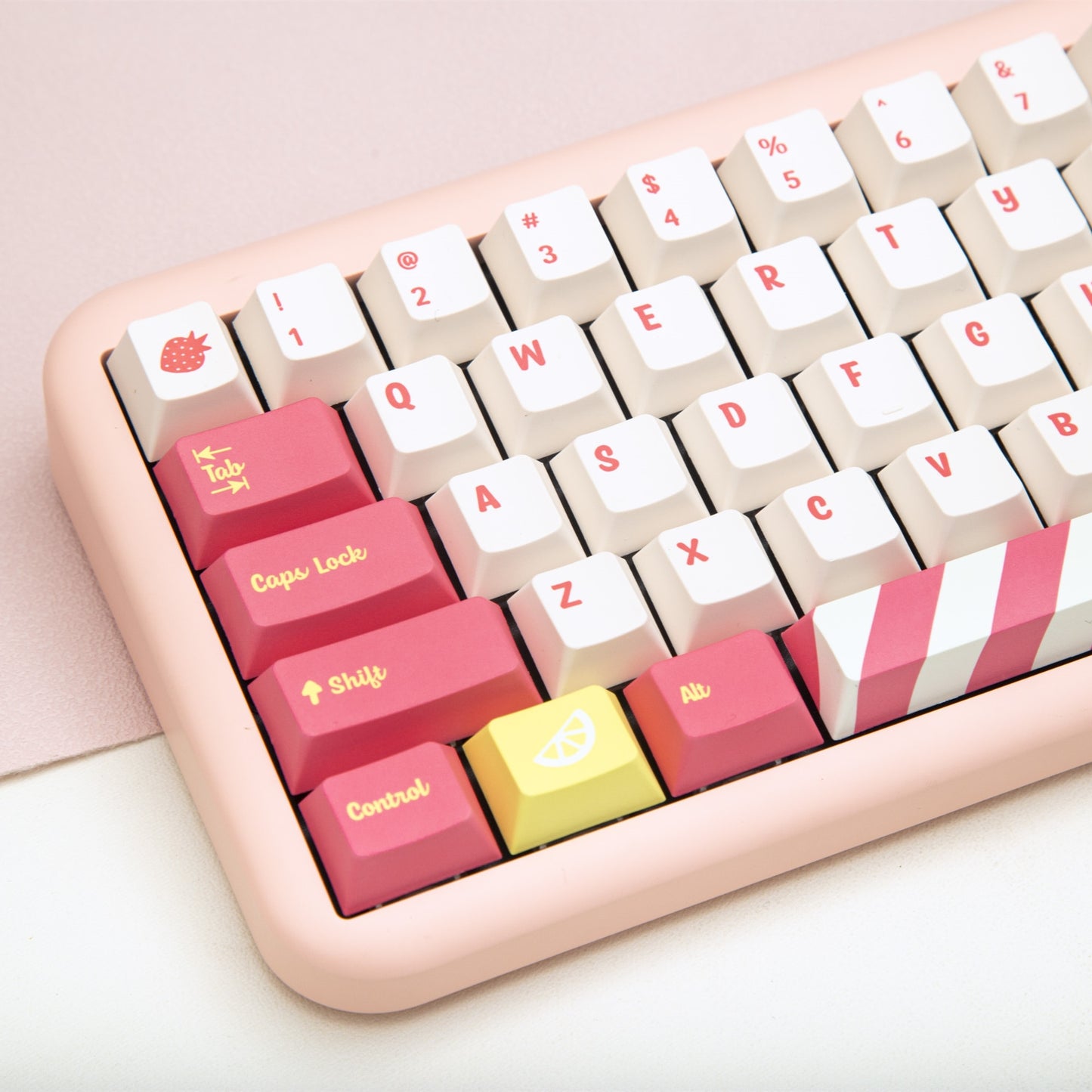 140 Key PBT Cherry Profile Keycap Set - Lemonade Stand