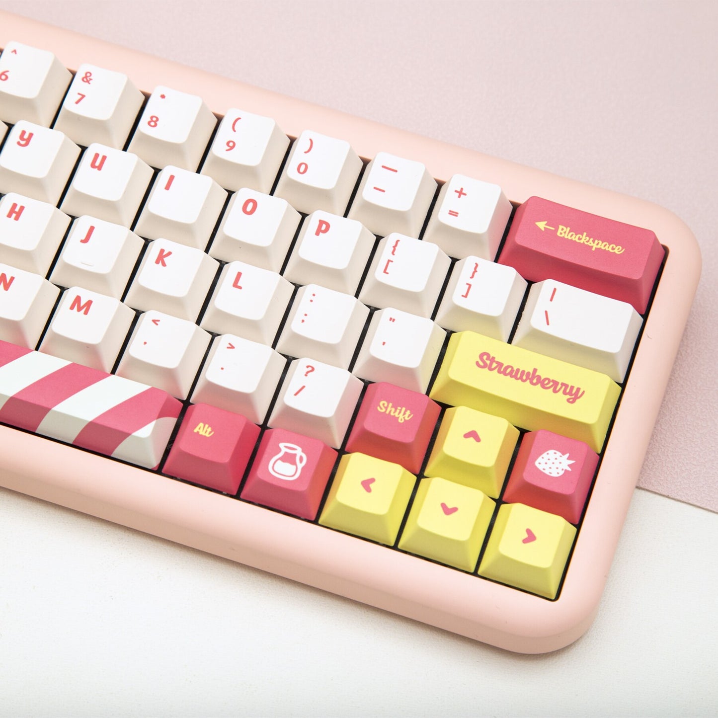 140 Key PBT Cherry Profile Keycap Set - Lemonade Stand