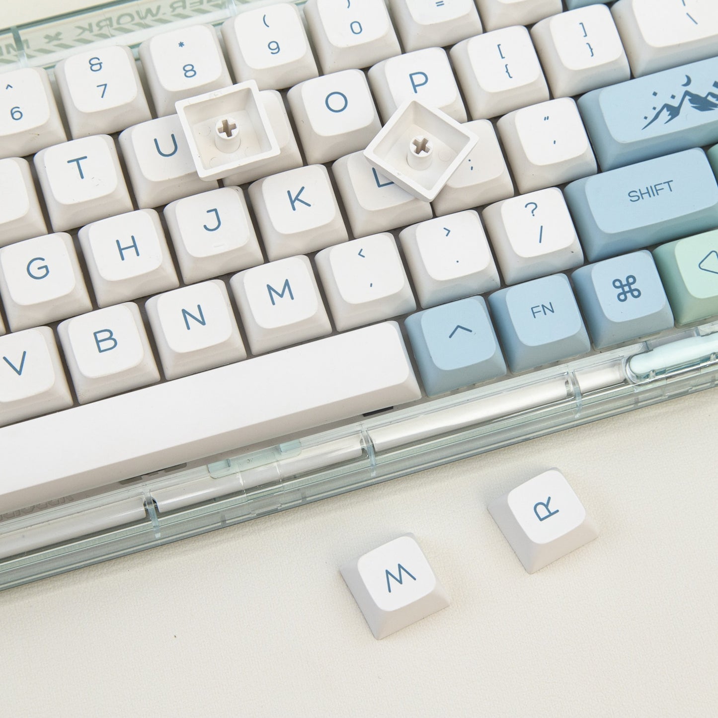 133 Key PBT XDA Profile Keycap Set - Snow Globe