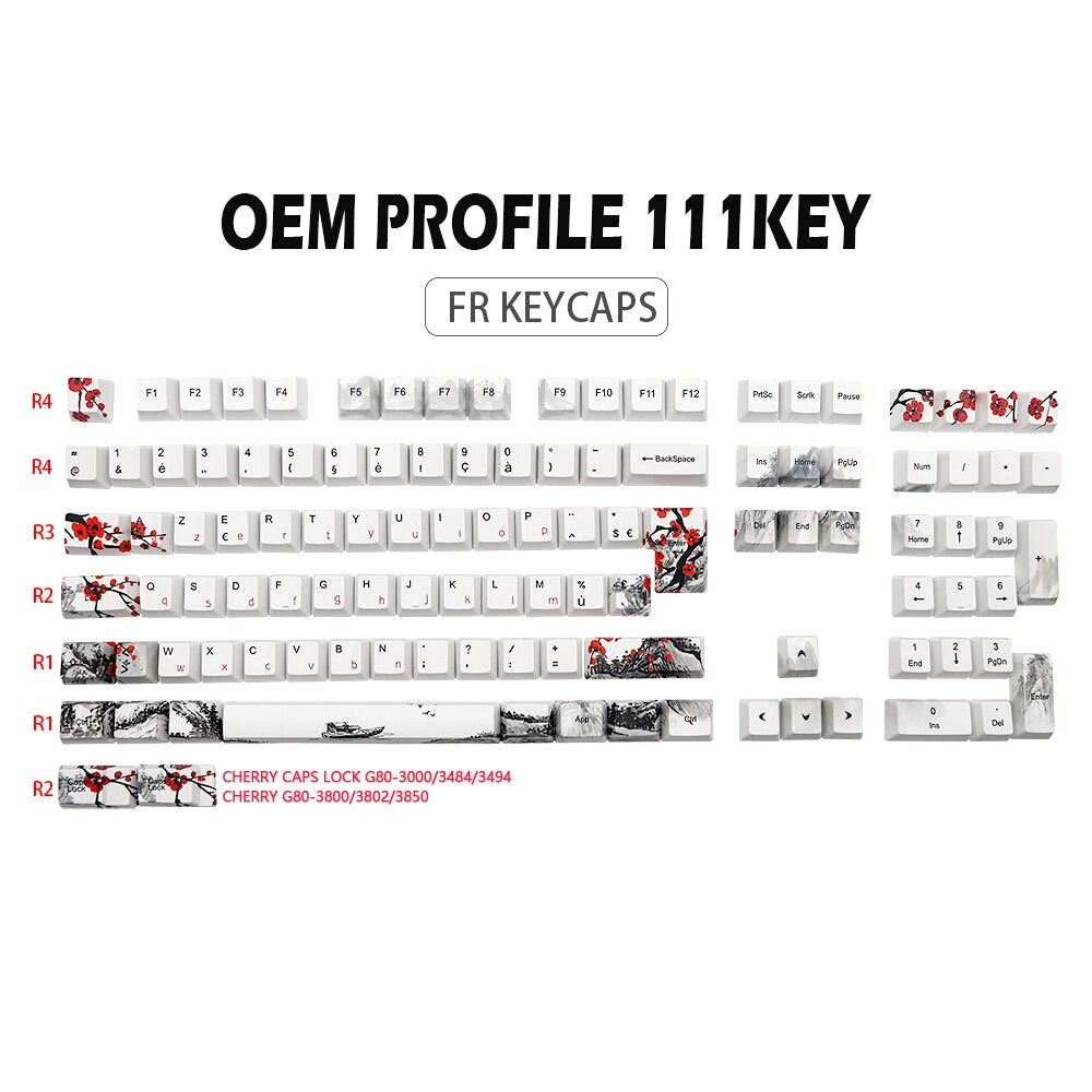 |14:193#Plum Blossom FR Keys