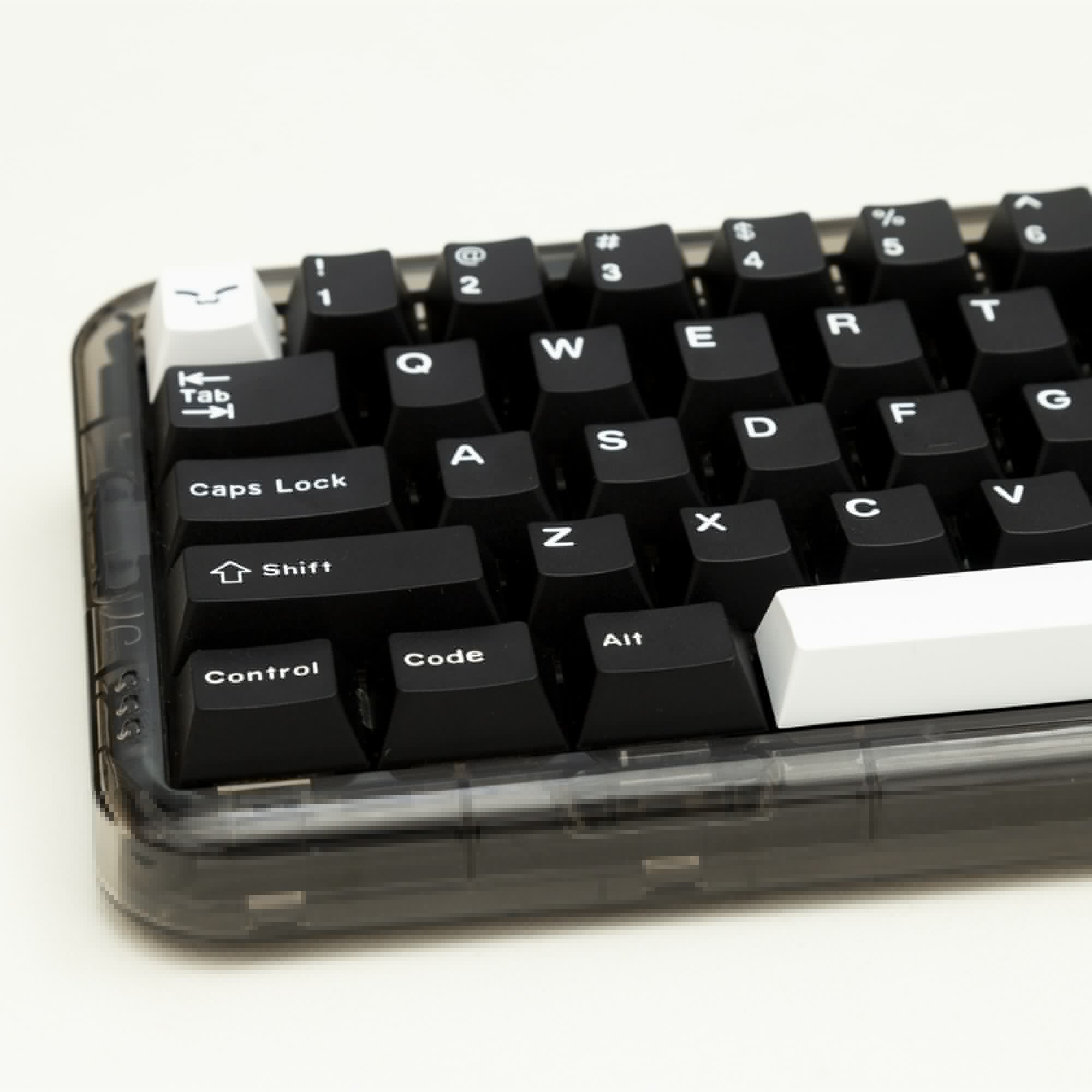 Set di 173 tasti con profilo in ciliegio PBT Doubleshot - Bianco e nero