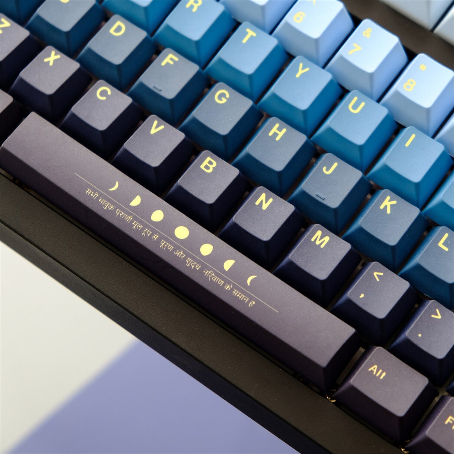 129 Keys PBT Cherry Profile Keycap Set - Lunar Eclipse