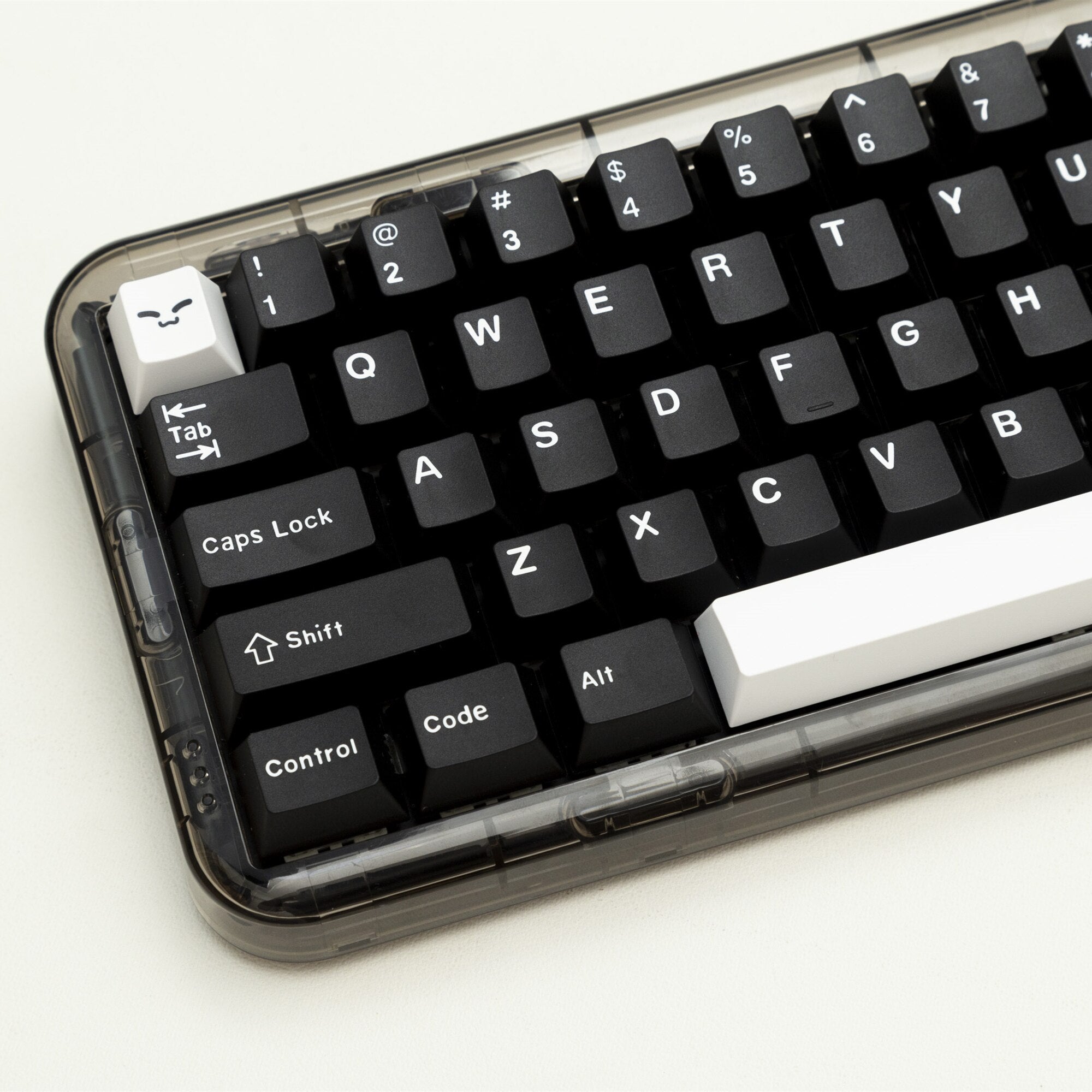 Set di 173 tasti con profilo in ciliegio PBT Doubleshot - Bianco e nero